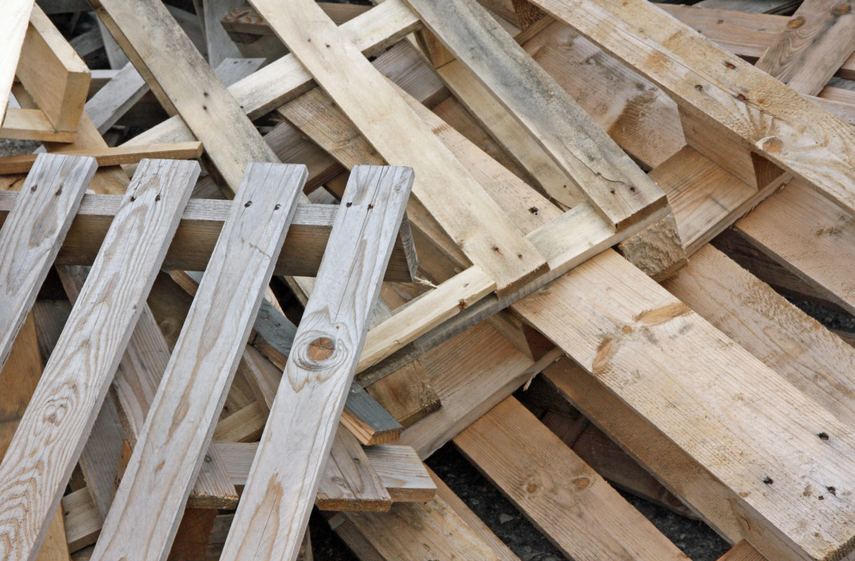 Remanufactured wooden pallets